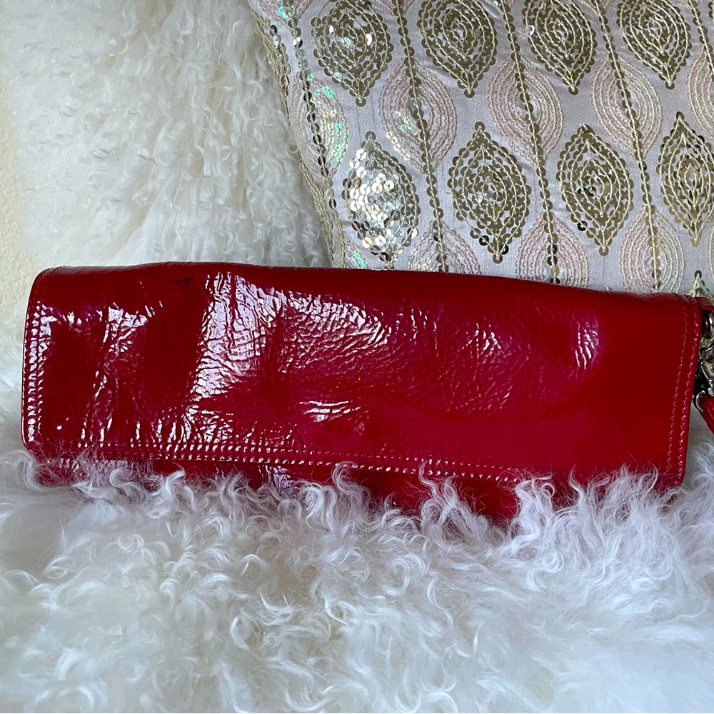Charles David Red Patent Leather Purse